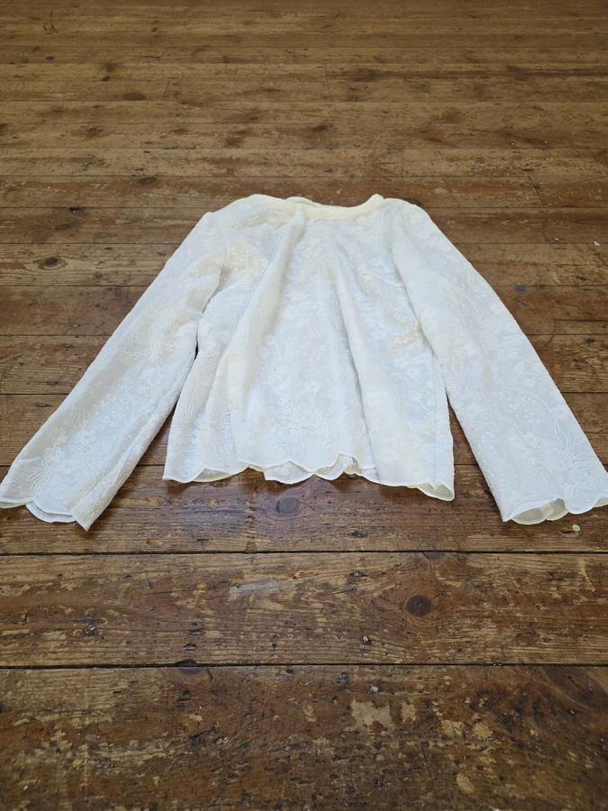 Embroidered top sewn by Evelyn